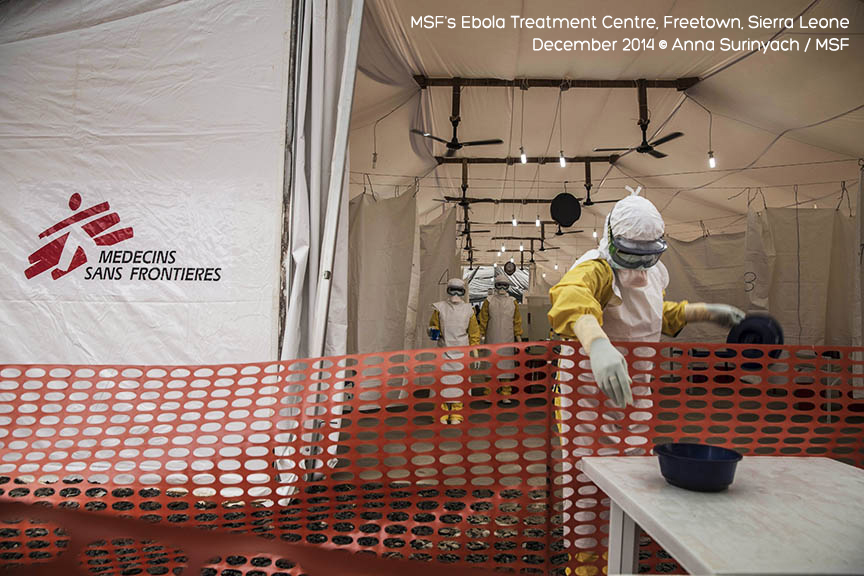 MSF charity - Ebola Treatment Centre - CEJCT
